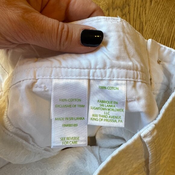 Lilly Pulitzer Callahan Shorts Pineapple Patch Embellishment Size 6 - Picture 10 of 14